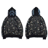 Brand Hoodies Women Classic Sweater Thin Zipper Hoodie Couple Sweater Zip Hoodie Women Harajuku Varsity