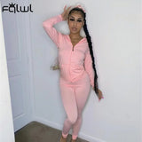 Streetwear Fall 2020 Two 2 Piece Set Women Outfits Matching Sets Hoodies Leggings Women Sweatsuit Ladies Tracksuit
