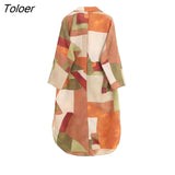 2023 Women Dress Fashion Printed Elegant Dresses For Women 2023 Long Sleeve Midi Dress Female Party Dresses