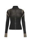 High Neck Slim Long Sleeve