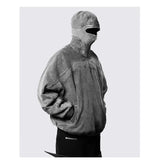 Trendy Single Cap Long Zipper Open Eye Hat Design Hooded Zipper Full Face