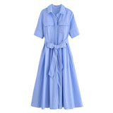 Homemade New Women's Classic Oceanic Dress