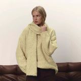 Lazy Wind Soft Woolen Sweater Women's New Set Of Relaxed Knitted Sweater In Autumn And