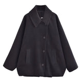 And Winter New Wool Blended Short Coat Coat 8353724-Outfit