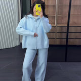 2025 New Women's Languiled Collar Knitted Trousers