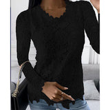 Explosion Women's 2025 Summer New T-Shirt Back Jacket Lace