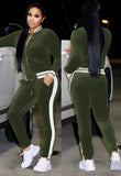 Striped Velour