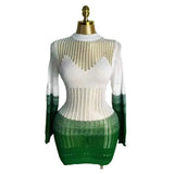 Autumn New Multi-Colored Hollow Knitted Dress Personality Loose Beach Sunscreen Women
