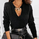 Pullovers Autumn Spring Winter Sexy Hole Women Shirt Button Slim Long Sleeve Elegant Tops Tee T