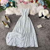Boho Beach Style Spaghetti Strap Women Dress Vintage High Waist A-Line Female Dresses 2020 New Chic Robe Femme
