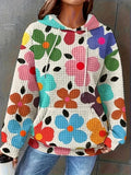 New Hooded Jacket Digital Print Casual Women's