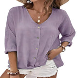 Spring-Summer Sale Of New Women's Collar Button-Killey Long