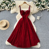 Women's Fashion Dress 2025 Autumn Design Feeling Cross-Folded Slim Top-Cuffed And High-Necked