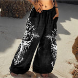 Fashion Loose-Fitting Broad Leg Trousers 3D Digital Printing D-Made Various Patterns Spring And