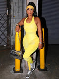 Fashion Bodycon Rompers Womens Jumpsuits Backless Sleeveless Jumpsuit Blue Black One Piece Outfit Jumpsuits Women