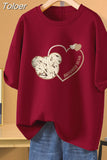 100 Cotton L-5XL Plus Size T Shirt Cartoon Print Tshirt Short Sleeve Women's Top Summer Kawaii Couple O Neck T