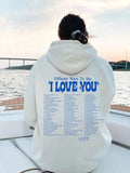 Style Fleece-lined Loose Hooded Fashionable
