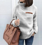 Sweater In Autumn 2025 Women's Fashion Zipper High-Neck Bottom