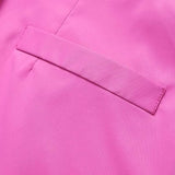 Women Suit Blazers VONDA Ladies Casual Lapel Coats Color Patchwork Autumn Office Formal Long Sleeve Thin Pant Sets no