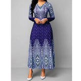 New Loose Boho Vintage Ruffles Befree Srpign Elegant Party Dress Full Sleeve Summer Party Maxi