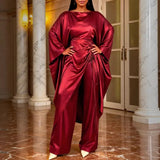 Design Pile Heap Sleeve Nail Bead Dress High-Rise Party Evening Dress Party