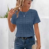 Wish Hot-Solded Empty V-Neck Short-Sleeved Bat Sleeves Thin T-Shirt New