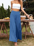 Summer Leisure Wide-Legged Cotton Pop High-Waisted Loose Trousers Women's