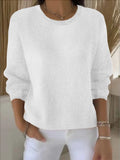 Sheintemu Autumn And Winter Long-Sleeved Solid Color Sweater New