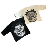 Dress Y2k Long Cartoon Pattern T-Shirt Hip-Hop Harajuku Fashion Men's Casual Round Collar Gothic Short Sleeves-Outfit