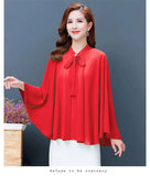Fashion Large Size Summer Cloak Chiffon Shawl Women Sun Protection Clothing Loose Necktie Cardigan Elegant Thin Tops