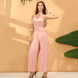 Popular Style Multi-Wear Multi-Rope Cross OL Sexy Bandage Jumpsuit Fashionable Women's Wear-Outfit