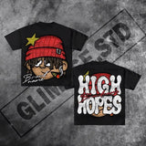 Cartoon Graphic T-Shirt Soho Mortar Goth Super T-Shirt Couple Y2k Top Korean Goth Men's Wear-Outfit