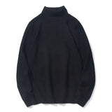 Brand Men Solid Color Turtleneck Sweater Men Slim Warm Casual Sweater Autumn Winter Fashion Turtleneck Sweater