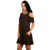 Women Summer Dress 2020 Solid Beach Dresses Female Off Shoulder Long Vestidos Beach Sexy Sundress Casual