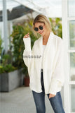 new style bat sleeve large size long knitted cardigan sweater women's jacket women's