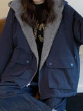Preppy Reversible Lambswool Hooded Jacket-Outfit