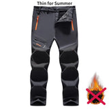 Pants Winter Fleece Warm Oversized Outdoor Hiking Camping Sports Trousers Casual Soft Waterproof Cargo Pants Plus