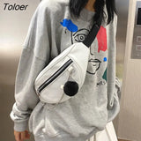 Packs Women Chain Harajuku College Couples School Hip-pop Canvas Bag Vintage Hong Kong Style Student Cross Body Fanny