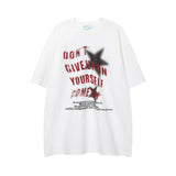 Vintage Star Graphic Oversized Tee-Outfit
