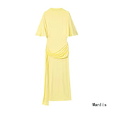 Wind 2025 New Fashion Temperament Women's Wear Out-Back Cascade Decoration Long Dress