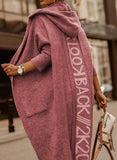 2025 Long Cardigan Hoodie Knitted Sweater Jacket Long