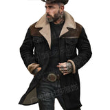 Autumn And Winter Men's Coat Velvet Jacket Multi-Pocket Zipper