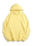 Women Hooded Sweatshirts Pullover Oversized Thick Solid Loose Cotton Sweatshirt Vintage Winter Hoodies Women Overzise