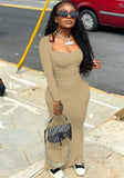 Casual Square Long Bodycon