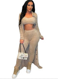 Casual Fuzzy Three-Piece Pants