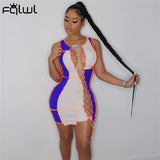 Summer Sexy Club Outfit Party Dresses Women Sleeveless Bodycon Elastic Mini Tank Dress Bandage Dress Sundress Ladies