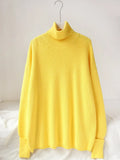 Women Winter Turtleneck Sweater Oversized Loose Pullover Womens Blue Sweaters 2022 Orange Sweater Women Turtleneck Oversize