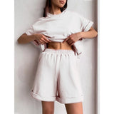 New Solid Rainbow-Colored Fashion Jacket Two Sets Of Fashion Sports And Leisure Suit
