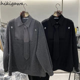 Ropa Mujer Streetwear Fashion Sweatshirts Women Patcheork Casual Oversized Tops Y2k Clothes Korean Harajuku Hoodies