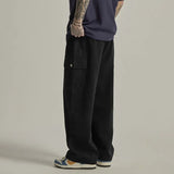 Overalls Men's Spring And Autumn New Tide Brand Ins Loose Straight Tube Wide-Legged Casual Trousers-Outfit